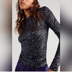 Free People ‘Gold Rush’ Sequin Top
